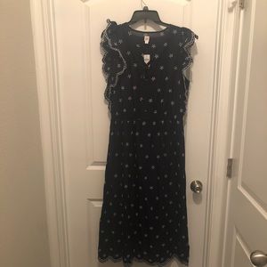 NWT Navy/white embroidered Gap dress size Large